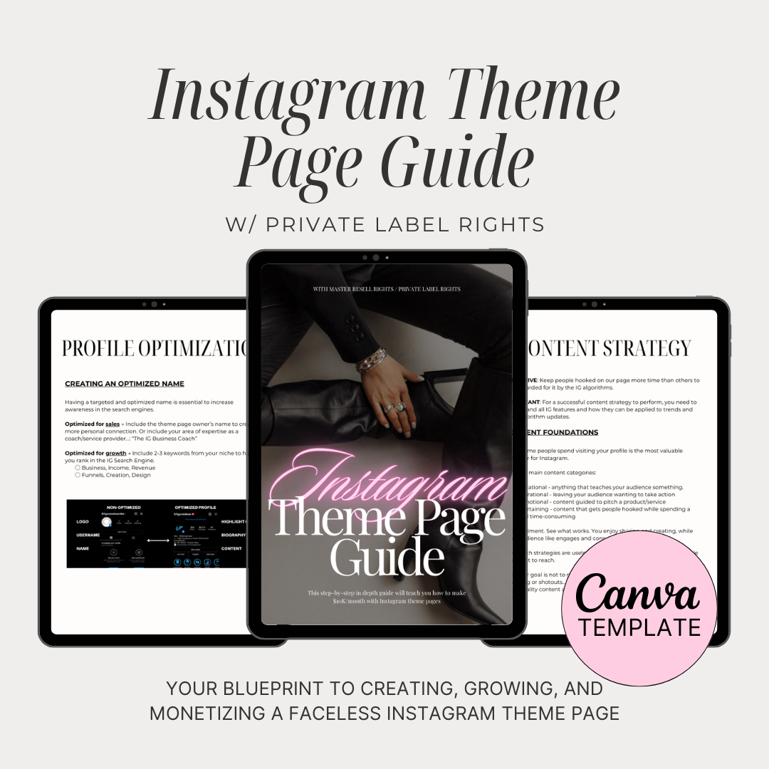 Instagram Theme Page Guide
